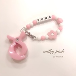 お名前入り【milky pink】シューズクリップ
