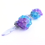 《1点もの》和菓子な紫陽花寒天ピアス(イヤリング) 紫陽花 和菓子 寒天 梅雨 フェイクスイーツ 