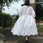 ロングシャツワンピース