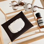 【M：蓋あり：コーク(こげ茶)】ウェットティッシュケース