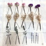 ドライフラワー  髪飾り　ヘアアクセサリー　ヘアピン