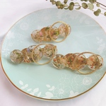 サークル ○ ドライフラワー レジン ヘアアクセサリー