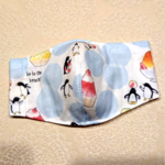 【ラスト1点】ひんやり×ひんやり 夏マスク キッズ立体マスク ペンギン白