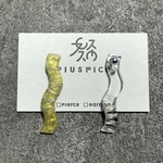 シルバーワイヤー×パールのなみなみピアス/イヤリング