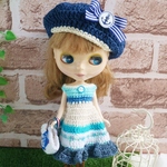 よしえ屋【記念SALE】[お出かけマリン３点セット]ブライス アウトフィット Blythe