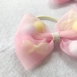 ふわふわリボンヘアゴム