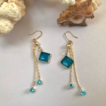 海色のゆれるピアス(イヤリング)