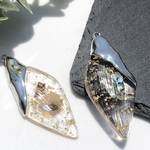金箔　シルバー　シェル　樹脂　クリアパーツ　