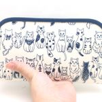 ラクチン♪長財布「だるまさんがころんニャ」