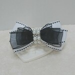 【送料込み】Opera  ❇  black&white  bijou バレッタ         