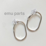 U型earring parts silver2p