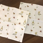 Petitオカメ＊ガーゼハンカチ（2枚セット）※難あり