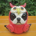 疫病退散★赤ふくろうボストンテリア②