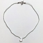 🆕　クリスタルのスワロフスキーのネックレス　シルバー