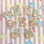 【153】通常サイズのプラ板セット♡大人気!!!当店限定♡いちごきなこさんとコラボ♪デコパーツ プラパーツ 貼り付けパーツ ハンドメイド材料  ハンドメイドアクセサリー