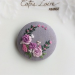 刺繍ブローチ