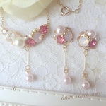 【6】箱発送 可愛い 縦長 りんご飴 カラー♡ピアス*ネックレス