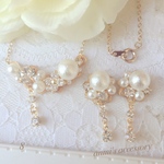 【8】箱発送 SWAROVSKI クリスタル basic 使える 披露宴やお呼ばれに♡ピアス*ネックレス