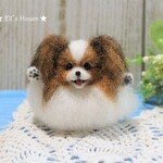 招きパピヨンちゃん　ミニミニサイズ