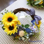 ひまわりのリース♡Flower basket
