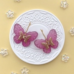 透かし蝶々のフープピアス  -sumire-