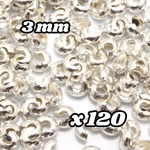 【A744】 送料無料 [約120個] つぶし玉 カバー(1) 【WS】 真鍮 3mm
