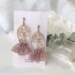 台湾レース ❁ 【絵本のお花】イヤリング/ピアス