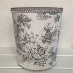 ♡再販⑧♡ ダストボックス トワルドジュイ柄 オシャレなアンティーク