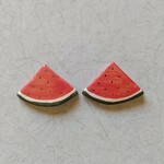 《送料込み》陶の箸置き【スイカ・大】