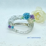 紫陽花 バレッタ(梅雨)