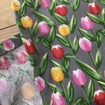 ⭐️只今専用ページ⭐️送料込40×50❤️チューリップ女の子花柄ランチョンマットセット小学校机サイズ