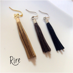 秋冬色♡ボヘミアン フリンジピアス
