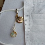 シーグラスのマスクチャーム（送料無料）