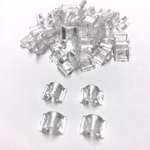 【9×7×4mm   約150個セット】Ｕ型ボタン足  レジン作品に貼り付けてヘアゴムを通したり☆*°