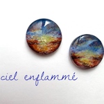 ciel enflammé 夕焼け空のピアス