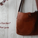 autumn garden**こっくり秋色ブラウンのワンショルダーバッグ♪