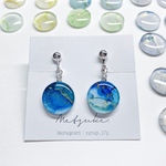 湖の底 ピアス・イヤリング 【15mm】