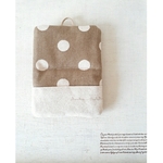 ナチュラルかわいいベージュドットとキナリ帆布の＊小さめ鍋つかみ＊②