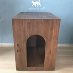 ハウス型デザインの猫のトイレカバーボックス