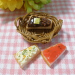 【再販】パン３個☆トースト ミニチュアフード