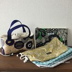 msnoopy-18様専用ページ♡　北欧風サークルフラワー　ブラック　保冷ランチトート