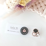 ℕ𝕠.𝟙𝟡𝟠𓍯アシンメトリー ボタンピアス イヤリング