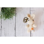 あみぐるみ♪うさぎさんのバッグチャーム♪マザーズバッグに、幼稚園保育園に♪