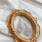 crystal flower pierce/earring