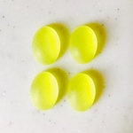 Vintage Frost Yellow Oval Cabochons 《N557》