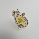 ブローチ　ねこ