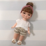 No.231¨̮♡︎ソランちゃん メルちゃん服¨̮♡︎フレンチスリーブ&ショートパンツ