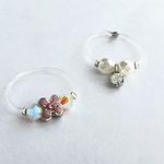 お花のトゥリングセット(ピンクホワイト)