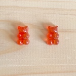 キュート＆ポップ！くまちゃんグミピアス、イヤリング