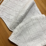 総刺繍コットン レースとガーゼ de シンプル大人用立体マスク3点セット大きめ